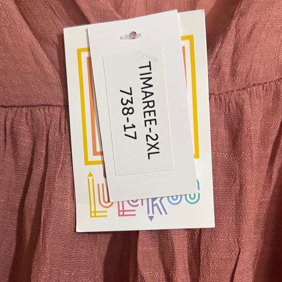 LuLaRoe Dusty Rose Blouse - Picture 2 of 4